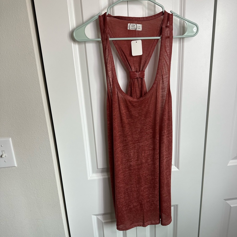 Maurices Rust Red Racerback Tank Top